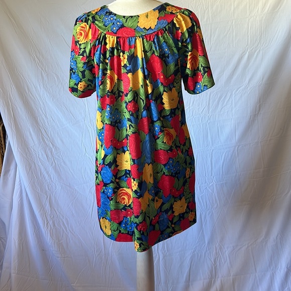 Floral Midi Vintage House Party Dress Anthony Richards women's size M - Picture 6 of 11